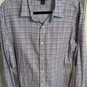 Men's Michael Kors Purple Checkered Shirt
